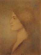 Fernand Khnopff Head of a Woman oil painting on canvas